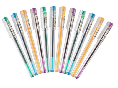 晨光  文具0.5mm彩色中性笔 全针管插拔彩色中性笔 本味系列水笔