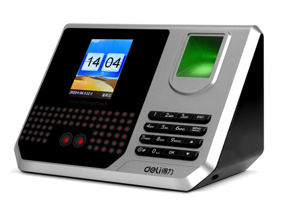 得力（deli） 3959 指紋加人臉識別考勤機 混合識別打卡機 真人語音/免軟件安裝