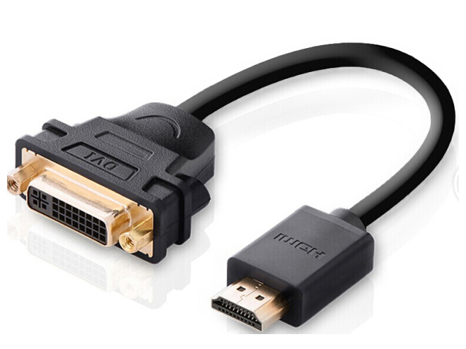 绿联（UGREEN）20136 HDMI公转DVI母转接短线