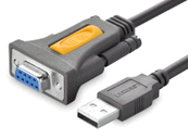 绿联（UGREEN）CR104 USB转串口DB9 RS-232公对母线