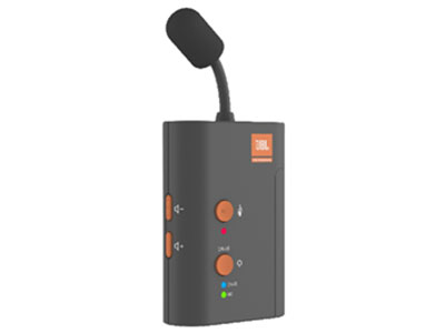JBL AMP-NM  無線頸掛話筒 頸掛：
只需一按即可在20 厘米范圍內實現紅外同步，2米范圍內無線同步
可搭配細繩或夾子穿戴使用
傳輸功率小于等于30 mW
可調信道：40個
配備音量按鈕
可調麥克風指向性   支持紅外和無線對頻
麥克風音頭： 電容（全向型指向）