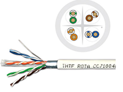 清华同方 6类4对屏蔽双绞线（低烟无卤）  4×2×23AWG   F/UTP  cat  6  250MHz  Cable