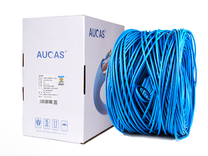 奥卡斯 CAT6 六类非屏蔽网线双向螺旋结构线缆，传输性能稳定，速率：1000Mbps，带宽：250Hz