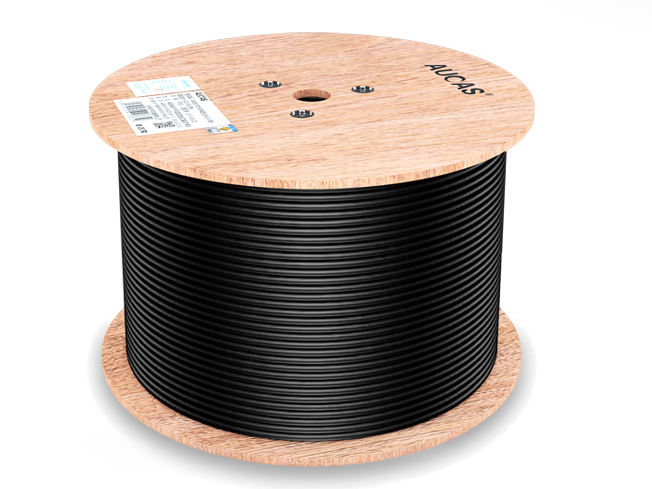 奥卡斯 CAT6 六类非屏蔽室外网线可防水，防晒，防冻。独创双向螺旋结构线缆，传输性能稳定，速率：1000Mbps