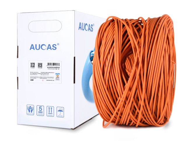 奥卡斯 CAT5E 低烟无卤超五类非屏蔽网线速率：100Mbps，带宽：100Hz，低烟无卤外皮，具有性能优良、阻燃性