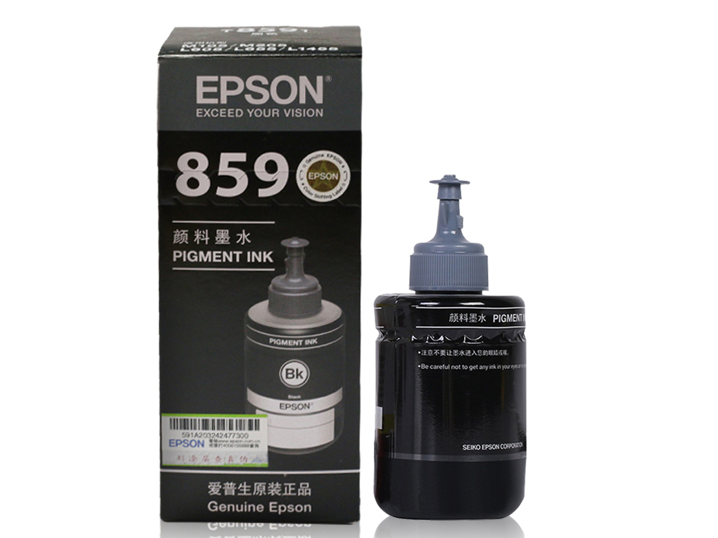 愛普生EPSON T859打印機墨水黑色適用M105/M205/L605/L655/L1455