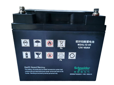 APC 施耐德 铅酸蓄电池 UPS不间断电源供电电池 12V 45AH电池 M2AL12-45