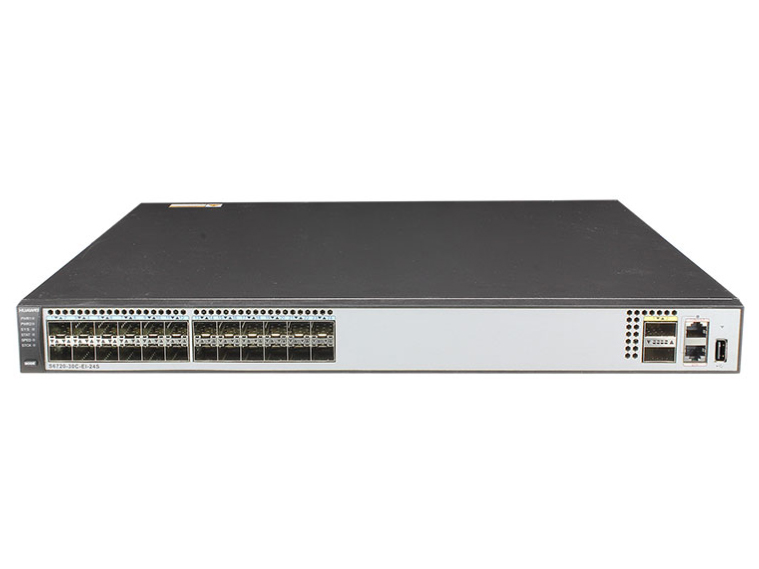 华为S6720-30C-EI-24S-AC 万兆以太网交换机 背板带宽：2.56Tbps；包转发率：720 Mpps；端口结构：非模块化