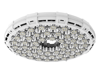 三思LED飞碟型高天棚灯C2300-BE 产品特点：
高光效LED芯片，光效值为150lm/W，光强稳定、寿命更长，光衰更低，亮度衰减缓慢；
多角度光型光学设计，光学分布精准，能合理提高光的利用率；
三思专利陶瓷散热技术（专利号：CN201721133174.0），无Mcpcb工艺，灯具系统热阻更小热量不集中， 打破传统散热，散热更直接；
整灯IP65防尘防湿,镂空结构设计，风向对流防止灰尘累积；
便携灵活性安装，安装方式吊杆款式、挂钩款式和吊链款式；
