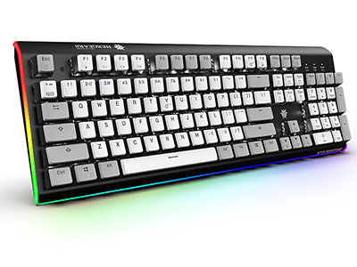 黑峽谷 GK735BOX白軸網咖電競酒店游戲機械鍵盤BPT鍵帽RGB