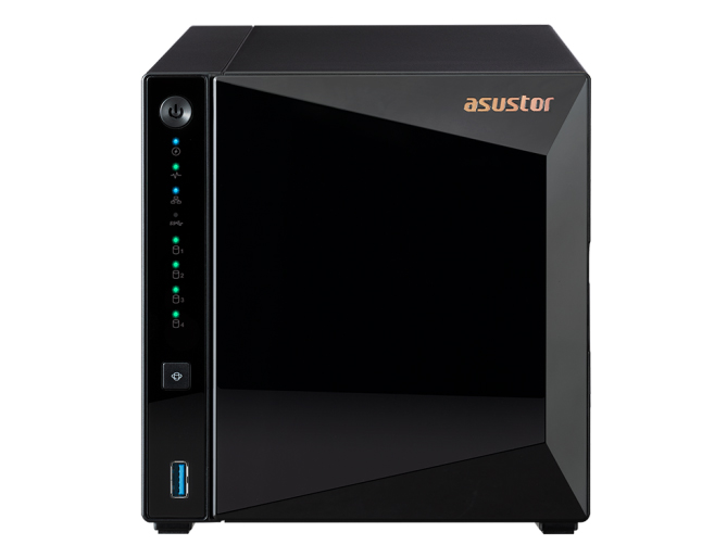 asustor华芸 AS3304T 4盘位四核心NAS网络存储服务器网络存储器NAS主机云存储私有云 无内置硬盘