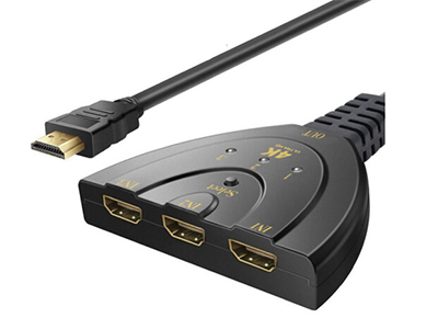 联鸿泰 HDMI电脑切换器3进1出4K高清电视显示器视频屏幕切屏监控智能转换器机顶盒分配器