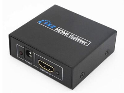 联鸿泰 HDMI分配器2口一进二出 1x2 1080P高清分配器电脑显示1分2 分频器