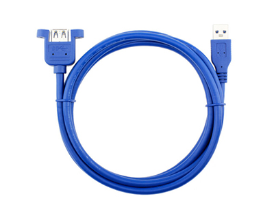 联鸿泰 USB3.0公对母带耳朵延长线 USB3.0M/F 带螺丝孔 可固定面板线 