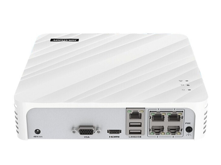 海康威视（HIKVISION）DS-7104N-F1/4P网络监控硬盘录像机4路POE网口
