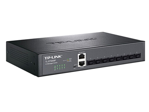 TP-LINK TL-ST5008F 8口萬兆SFP光口全萬兆VLAN企業網絡匯聚核心三層網管交換機