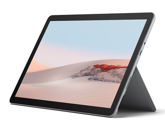 微軟Surface Go 2 4G+64G 10.5英寸高色域觸屏 亮鉑金 WiFi版 二合一平板 輕薄本 人臉識別 無風扇散熱