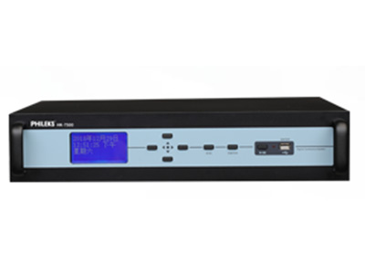 飛利克斯 HK-7500 單元T型8芯線或網線靈活選配連接
·可連接電話匯接器進行遠程電話會議
·支持級聯，方便多套系統同時使用，共同管理
·支持USB錄音，高保真WAV格式輸出
·具有中控代碼RS-232接口，可連接中控系統