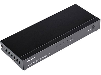 帝辛 DVI分配器一分二高清1080P一进二出1进2出分屏频电脑主机4切1