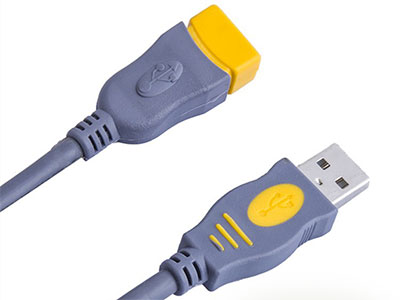 帝辛USB2.0数据延长线全铜芯公对母转接线电脑鼠标加长连接线