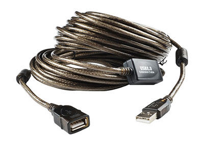 帝辛 USB2.0延长线30米 公对母加长线20米 电脑打印机连接线15米监控10