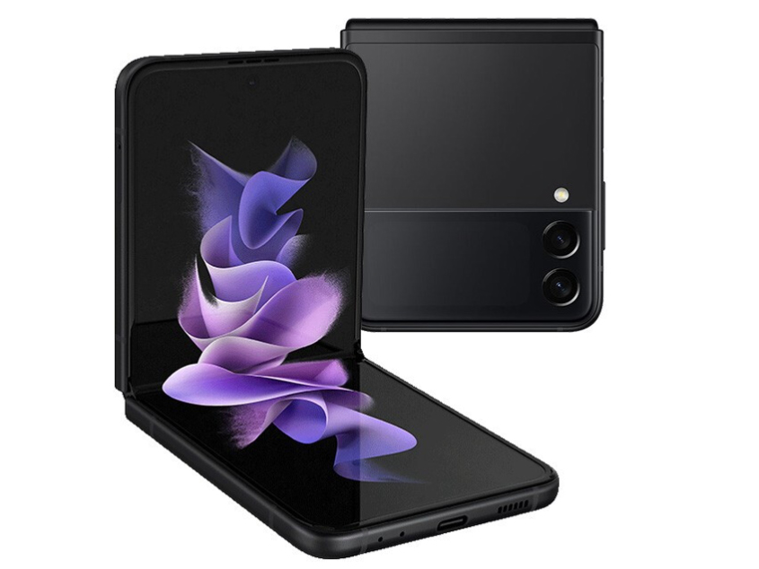 三星 SAMSUNG Galaxy Z Flip3 5G（SM-F7110）折叠屏 双模5G手机IPX8防水8GB+128GB黑 陨石海岸