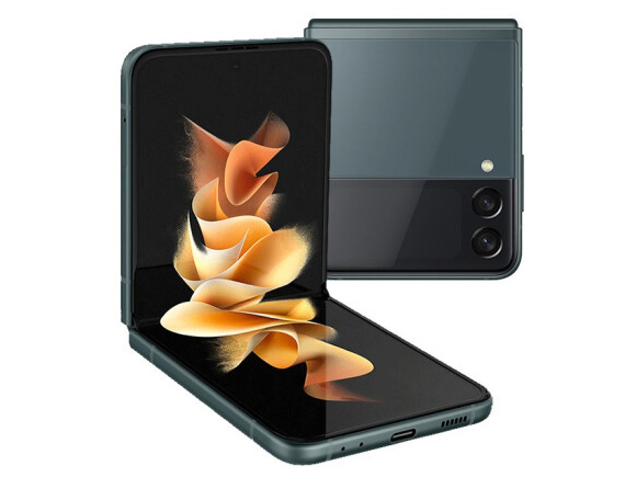 三星 SAMSUNG Galaxy Z Flip3 5G（SM-F7110）折叠屏 双模5G手机 IPX8防水8GB+128GB绿 夏夜森林