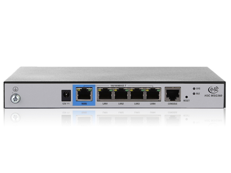 华三 H3C EWP-MSG360-4企业级多业务网关 提供绿洲无线精灵APP管理