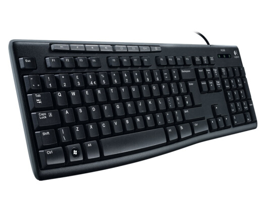 罗技（Logitech）K200 有线键盘鼠标套装台式电脑笔记本办公家用