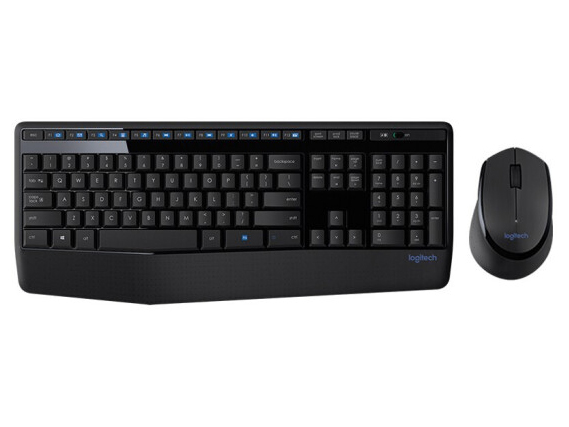 罗技（Logitech）MK345 无线键鼠套装台式电脑笔记本商务办公家用游戏键盘鼠标带掌托