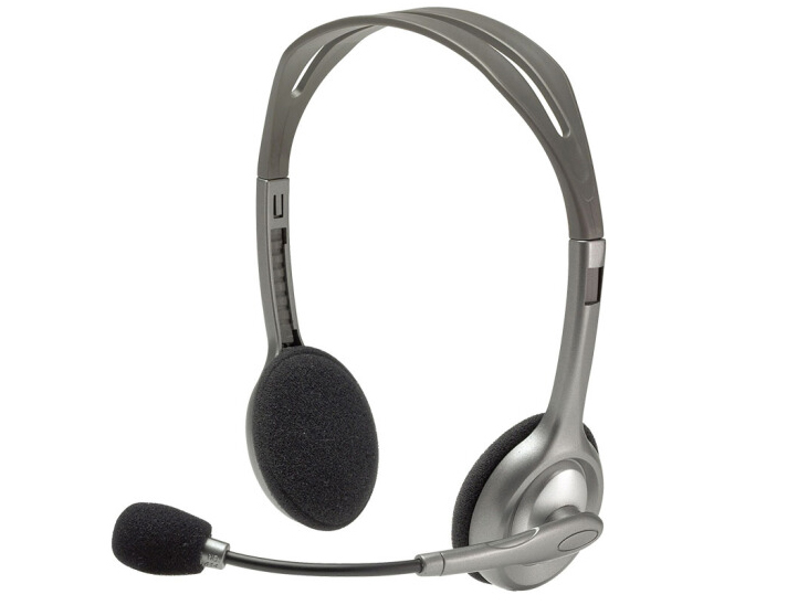 罗技（Logitech） H110 多功能头戴式耳机耳麦 电脑笔记本双孔耳机麦克风