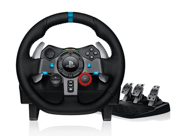 罗技（G）G29 力反馈游戏方向盘 兼容PC/PS4/PS5/ 双电机/900度转向 仿真赛车体验