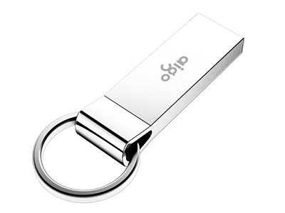 爱国者（aigo）64GB USB3.0 高速读写U盘 U310 金属U盘 车载U盘 银色 一体封装 防尘防水