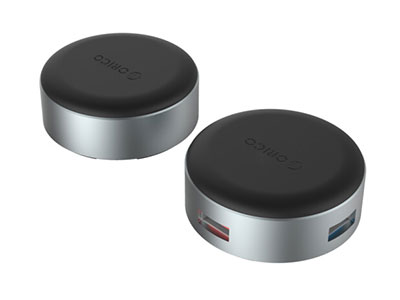 奥睿科(ORICO)USB3.0分线器高速扩展坞HUB集线器苹果macbook电脑笔记本通用散热器脚垫支架防滑垫两个 ANS1