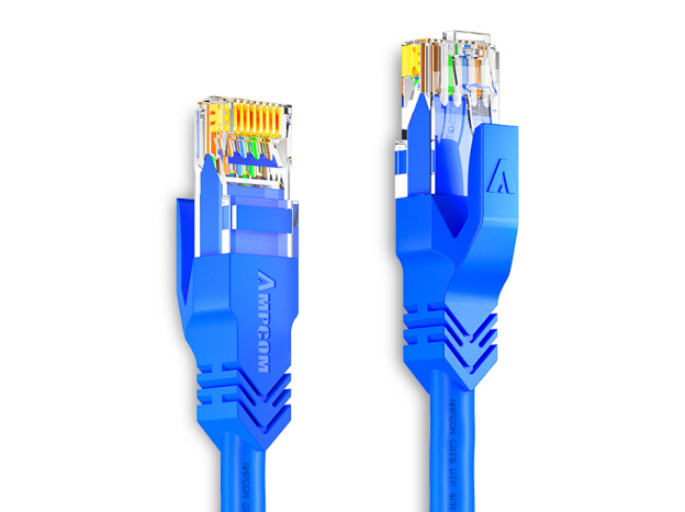 安普康（AMPCOM）六类网线千兆CAT6网络跳线RJ45无氧铜8芯双绞线电脑宽带线路由器连接线 六类非屏蔽家装商用