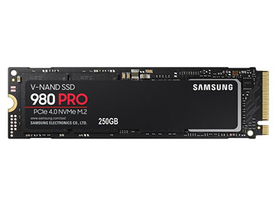 三星 250GB SSD固态硬盘 M.2接口(NVMe协议PCIe 4.0 x4) 980 PRO （MZ-V8P250BW）