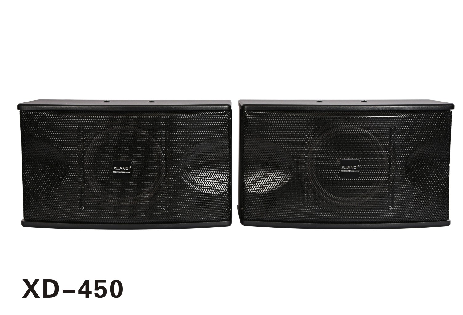 XUANDI炫笛  10寸卡包额定功率: 150W  最大功率: 300W  频率响应: 45HZ-19KHZ  灵 敏 度: 100dB  阻    抗: 4-16欧  喇叭单元：双高音+10寸低音