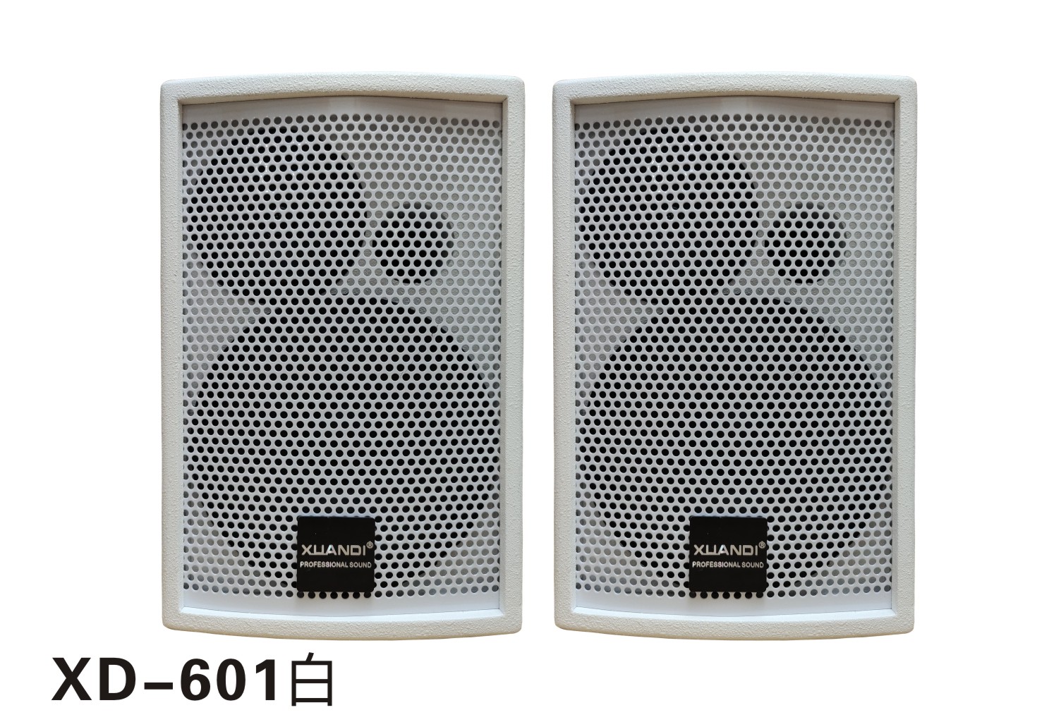 XUANDI炫笛  6寸音箱额定功率：70W 峰值功率：120W 灵敏度：95dB 频响：45Hz-20KHz 输入抗阻：8ohms 平均声压级：105dB 最大声压级：110dB 喇叭单元：25芯单100磁6.5寸低音*1、3寸高音*1 尺寸：200*300*190（mm） 毛重：4.0kg