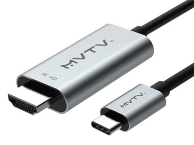梦田 Type-C转HDMI公连接线手机电脑电视同屏连接线显示器投影仪4K高清数据投屏线 TYPE-C转HDMI公转接线