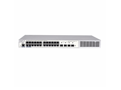 锐捷RG-NBS5710-24GT4SFP-E三层交换机,交换容量336Gbps，包转发率51Mpps/126Mpps；24个10/100/1000M自适应电口，4个SFP光口；支持RIP，OSFP等路由协议；支持DHCP server；支持虚拟化；支持MACC云平台统一管理。

