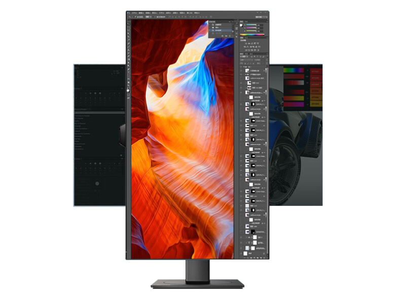 飞利浦 279P1FR 27英寸 4K Type-C90W投屏 AH-IPS HDR400 音响 旋转升降 四边微边 设计办公显示器 拼接显示