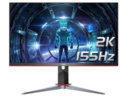 AOC显示器 Q27G2S 27英寸 2K 1ms响应 IPS金刚 电竞显示屏 155Hz