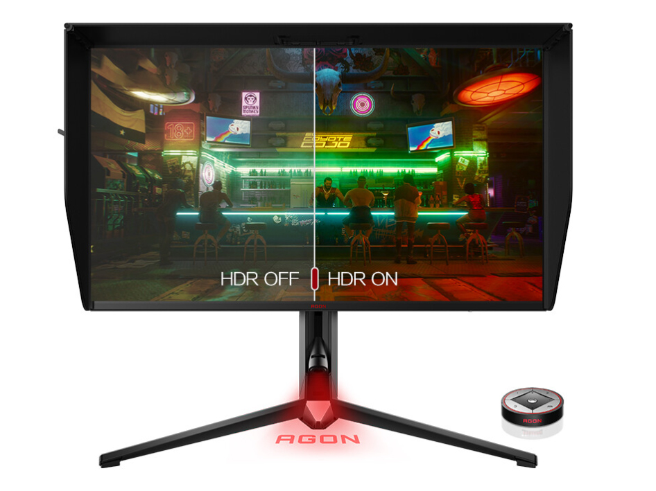 AOC AGON AG274QXM 27英寸 2K 170Hz IPS HDR1000 快速液晶1ms MiniLED Type-C65W PS4 3080游戏电竞显示器 