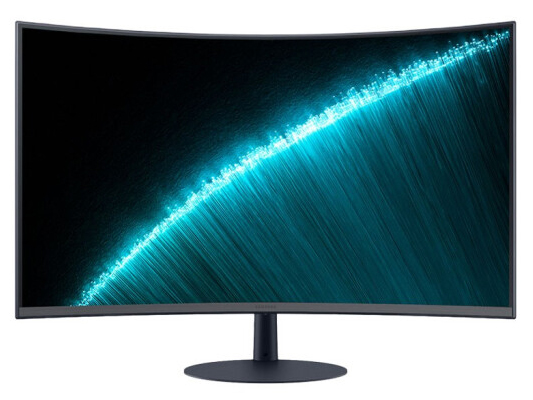 三星（SAMSUNG）C27T550FDC 27英寸75Hz电脑游戏高清护眼带音箱曲面屏显示器 