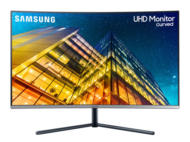 三星（SAMSUNG）U32R590CWC 31.5英寸 4K 高清曲面电竞高端游戏电脑显示器 