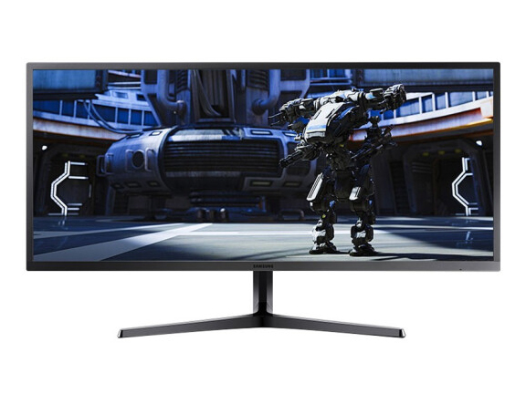 三星（SAMSUNG）S34J550WQC 34英寸 2K/75Hz高清分屏带鱼屏电竞游戏电脑显示器 
