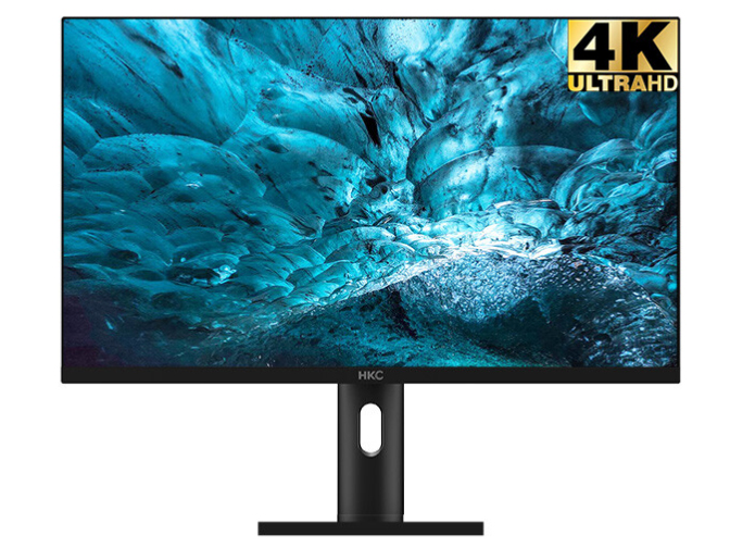 HKC T2751U 27英寸4k IPS屏 Type-C 65W反向充电 升降旋转 三面微边框 支持壁挂 办公商用电脑显示器 