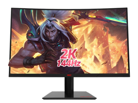 HKC SG27QC 27英寸 2K高清144Hz专业电竞 1800R曲面屏幕 hdmi吃鸡游戏 不闪屏 支持壁挂 液晶电脑显示器 