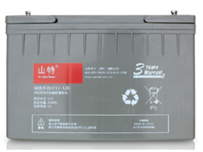 山特 UPS不间断电源 城堡系列 电池免维护机 房服务器专用阀控式铅酸蓄电池 C12-120AH