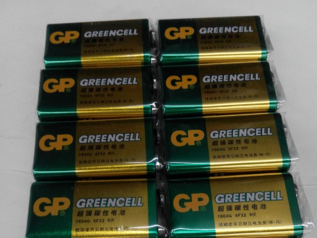 万用表电池 超霸9V电池 GP超强碳性电池 玩具电池 测线仪 寻线